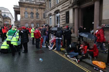 ‘Pretty horrendous’ incident unfolds at Liverpool’s Premier League victory parade